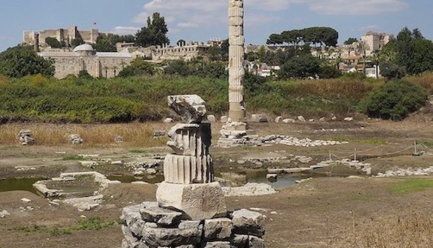 The Temple of Artemis in Ephesus, Turkey