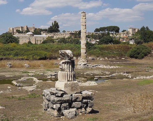 The Temple of Artemis in Ephesus, Turkey