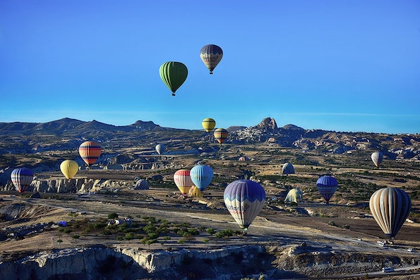 Hot air balloon ride in Cappadocia